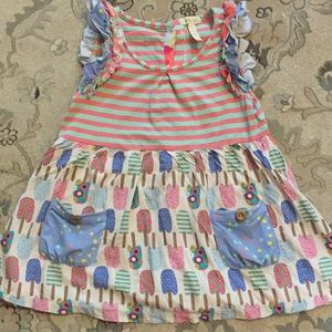 Matilda Jane girls ice cream top size 10